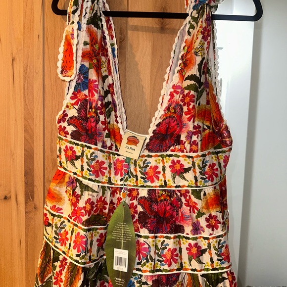NWT Farm Rio Floral Midi Dress - Picture 5 of 6